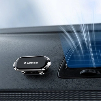  Samoprzylepny magnetyczny uchwyt samochodowy obrotowy 360 na deskę rozdzielczą srebrny - zdj. dodatkowe 9