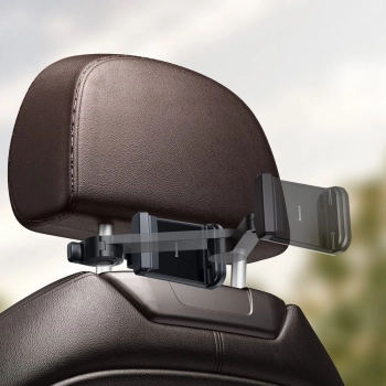  Samochodowy uchwyt do telefonu na zagłówek z ładowarką bezprzewodową Qi 15 W czarny - zdj. dodatkowe 10