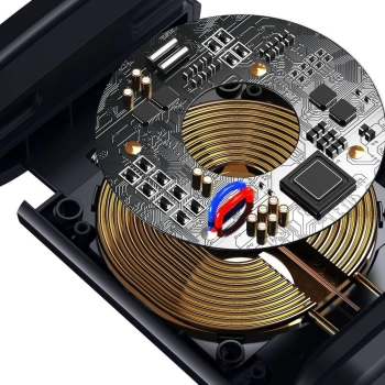  Samochodowy uchwyt do telefonu na zagłówek z ładowarką bezprzewodową Qi 15 W czarny - zdj. dodatkowe 8