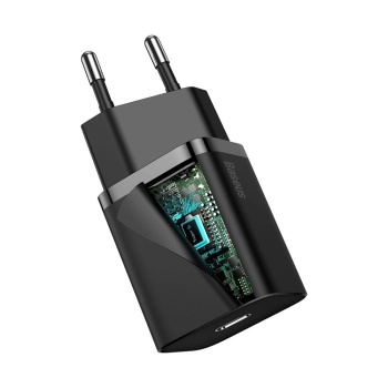  Szybka ładowarka do Iphone Super Si 1C 20W Power Delivery + kabel USB-C - Lightning 1m czarny - zdj. dodatkowe 3