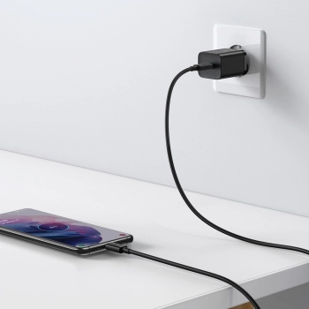  Szybka ładowarka sieciowa Super Si QC PD 25W 3A + kabel USB-C 1m czarny - zdj. dodatkowe 9