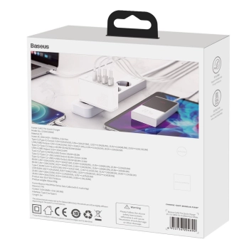  Szybka ładowarka sieciowa GaN2 Pro USB USB-C QC PD 100W biały - zdj. dodatkowe 5