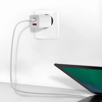  Szybka ładowarka sieciowa GaN2 Pro USB USB-C QC PD 65W biały - zdj. dodatkowe 10