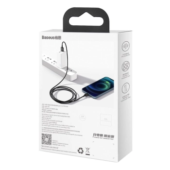 Superior kabel przewód do Iphone USB - Lightning 2.4A 1m czarny - zdj. dodatkowe 5