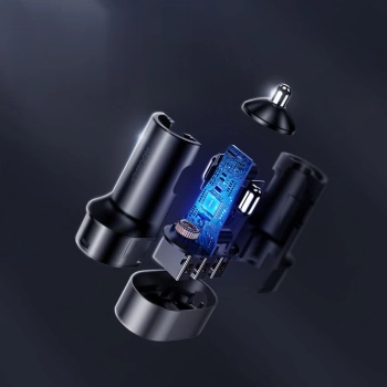  Szybka ładowarka samochodowa 5x USB 6.2A z przedłużaczem czarny - zdj. dodatkowe 8