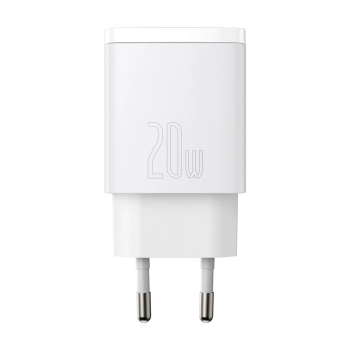  Szybka ładowarka sieciowa Compact USB USB-C 20W 3A PD QC 3.0 biały - zdj. dodatkowe 1
