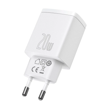  Szybka ładowarka sieciowa Compact USB USB-C 20W 3A PD QC 3.0 biały - zdj. dodatkowe 3
