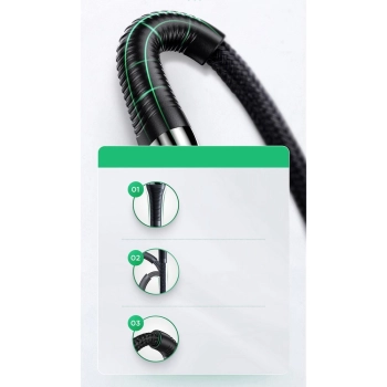  Kabel przewód do iPhone USB-C - Lightning Power Delivery 20W 2.4A 1.2m czerwony - zdj. dodatkowe 7