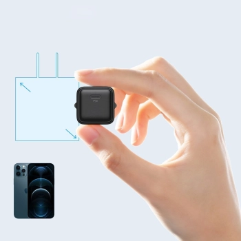  Szybka ładowarka sieciowa USB-C 20W Power Delivery Quick Charge 3.0 AFC czarna - zdj. dodatkowe 2