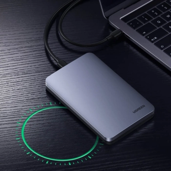  Kieszeń obudowa na dysk twardy 2.5'' SATA 3.0 6Gbps + kabel USB - USB-C 0.5m szary - zdj. dodatkowe 10