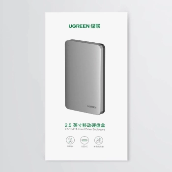  Kieszeń obudowa na dysk twardy 2.5'' SATA 3.0 6Gbps + kabel USB - USB-C 0.5m szary - zdj. dodatkowe 4