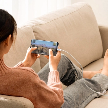  Kabel przewód Dynamic Series USB - USB-C 100W 2m biały - zdj. dodatkowe 10