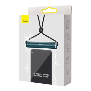  Wodoodporne etui pokrowiec na telefon Slide-cover niebieski - zdj. dodatkowe 5