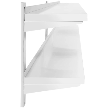  Półka ścienna wisząca gastronomiczna podwójna z regulacją STAL 200 x 40 cm - zdj. dodatkowe 2