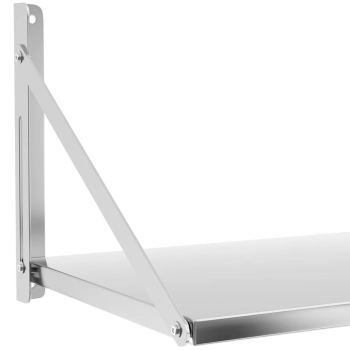  Półka ścienna gastronomiczna składana ze stali nierdzewnej do 40 kg 100 x 45 cm - zdj. dodatkowe 2