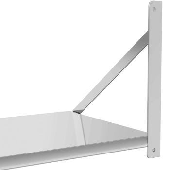  Półka ścienna gastronomiczna składana ze stali nierdzewnej do 40 kg 100 x 45 cm - zdj. dodatkowe 3