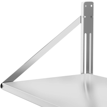  Półka ścienna gastronomiczna składana ze stali nierdzewnej do 40 kg 100 x 45 cm - zdj. dodatkowe 4