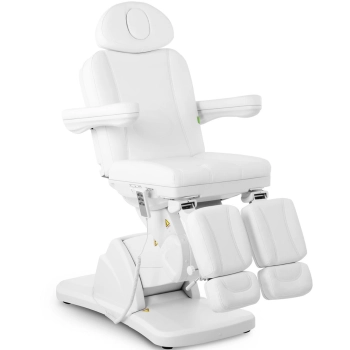  Fotel kosmetyczny podologiczny do tatuażu masażu spa LA PAZ - biały - zdj. dodatkowe 1