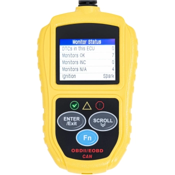  Tester skaner diagnostyczny do samochodów OBD2 8-18 V VIN / ID / CVN / PCM / ECU - zdj. dodatkowe 1