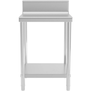  Stół blat roboczy stalowy nierdzewny przyścienny z rantem i półką 60x60cm - zdj. dodatkowe 5