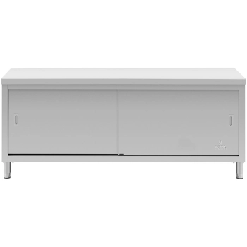  Szafka stojąca nierdzewna gastronomiczna drzwiczki suwane 200x70cm - zdj. dodatkowe 4