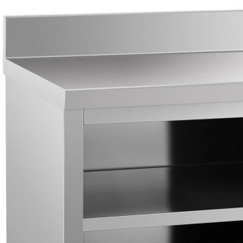  Szafka stojąca nierdzewna z rantem przyścienna drzwiczki suwane 200x60cm - zdj. dodatkowe 4