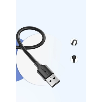  Kabel przewód USB - micro USB 2A 1m czarny - zdj. dodatkowe 10