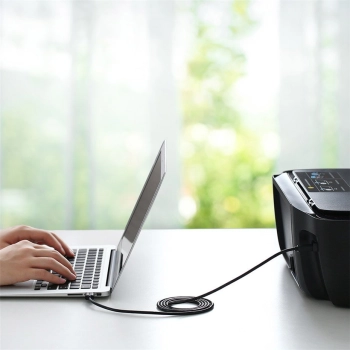  Kabel przewód do drukarki USB - USB Typ B 3m czarny - zdj. dodatkowe 2