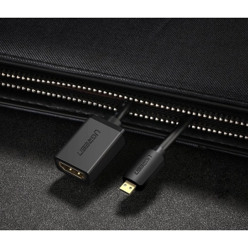  Kabel przewód przejściówka HDMI - micro HDMI 20cm czarny - zdj. dodatkowe 8