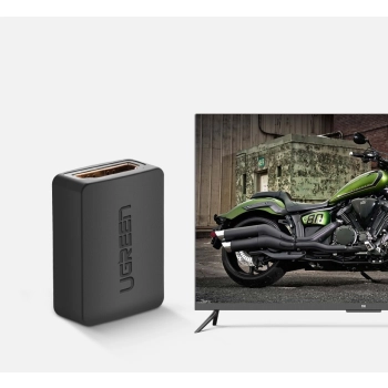  Adapter łącznik złączka kabla przewodu HDMI czarny - zdj. dodatkowe 3