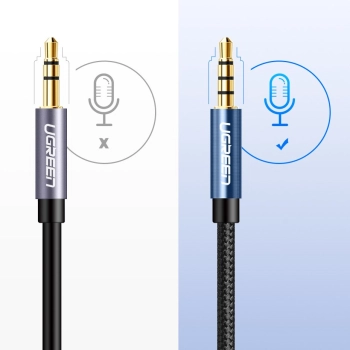 Przewód kabel przedłużacz do słuchawek AUX 3.5mm mini jack 1m srebrny - zdj. dodatkowe 6