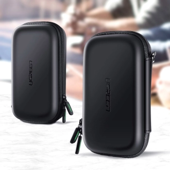  Etui pudełko na dysk twardy HDD i akcesoria GSM 16.5x9.5x4.5cm czarny - zdj. dodatkowe 1