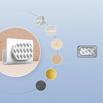  Uchwyt ścienny półka na telefon tablet smartfona do ładowania biały - zdj. dodatkowe 6