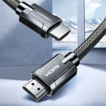  Kabel przewód HDMI 2.1 8K 4K 3D 48Gbps HDR VRR QMS ALLM eARC QFT 2m szary - zdj. dodatkowe 6