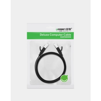  Płaski patchcord kabel przewód sieciowy UTP RJ45 Cat 6 1000Mbps 2m czarny - zdj. dodatkowe 4