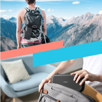  Etui pudełko na Nintendo Switch i akcesoria 26x12x4cm czarny - zdj. dodatkowe 9