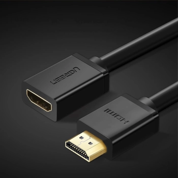  Przedłużacz przejściówka kabla HDMI 4K 10.2 Gbps 340Mhz 0.5 m czarny - zdj. dodatkowe 3