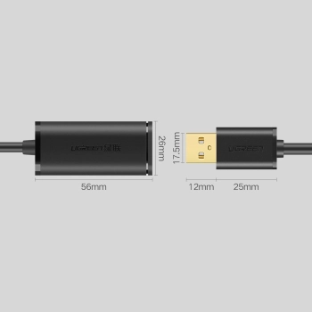  Przedłużacz kabel aktywny USB 2.0 480Mbps 10m czarny - zdj. dodatkowe 8