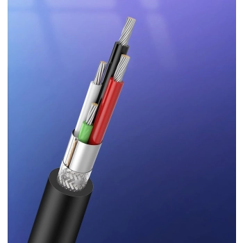  Kabel przewód do drukarki USB 2.0 - USB-B 1.5m czarny - zdj. dodatkowe 3