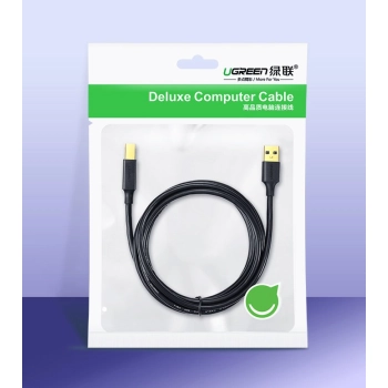  Kabel przewód do drukarki USB 2.0 - USB-B 1.5m czarny - zdj. dodatkowe 4