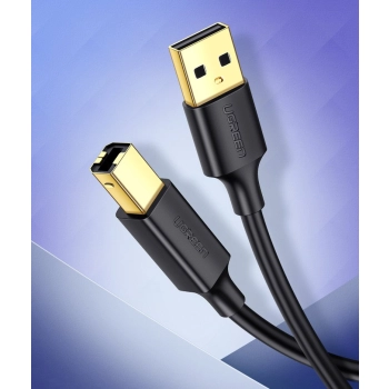  Kabel przewód do drukarki USB 2.0 - USB-B 1.5m czarny - zdj. dodatkowe 7