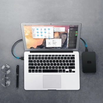  Kabel przewód USB - mini USB 480 Mbps 1.5m czarny - zdj. dodatkowe 10