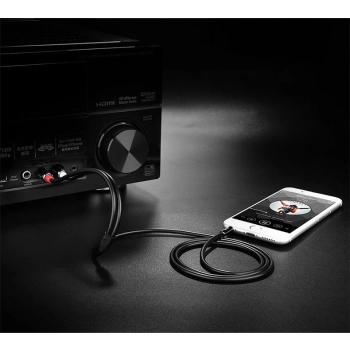  Kabel przewód audio 3.5mm mini jack - 2RCA 2m czarny - zdj. dodatkowe 2