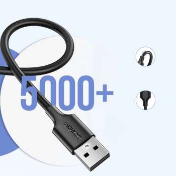  Kabel przewód USB - micro USB 2.4A 480Mbps 1.5m czarny - zdj. dodatkowe 7