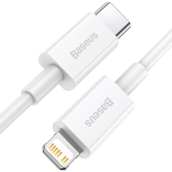  Kabel przewód do iPhone USB Typ C - Lightning Power Delivery 20W 1m biały - zdj. dodatkowe 1