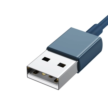  3w1 kabel przewód uniwersalny USB - Lightning / USB-C / micro USB 3.5A 1.5m niebieski - zdj. dodatkowe 9