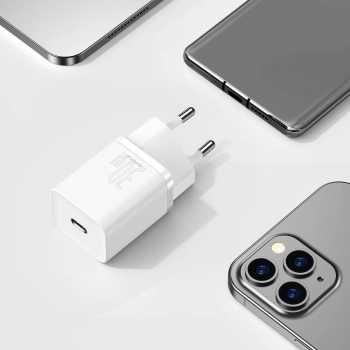  Super szybka ładowarka sieciowa Si 1C USB-C 30W PD QC biały - zdj. dodatkowe 9