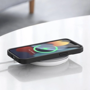  Gumowe elastyczne silikonowe etui pokrowiec iPhone 13 mini czarny - zdj. dodatkowe 6