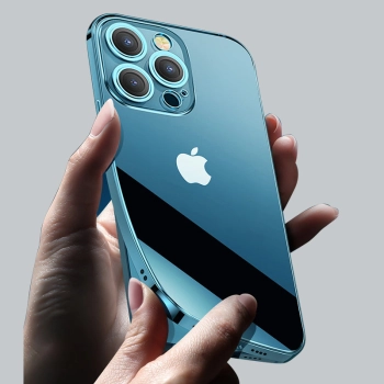  Etui pokrowiec do iPhone 13 Pro obudowa z metaliczną ramką srebrny - zdj. dodatkowe 7