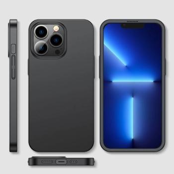  Etui pokrowiec do iPhone 13 Pro Max obudowa na tył i przód + szkło hartowane czarny - zdj. dodatkowe 6